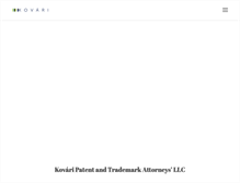 Tablet Screenshot of kovaripatent.com
